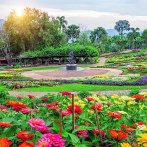 taman bunga mekar sepanjang tahun